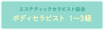 エステティックセラピスト協会 ボディセラピスト1～3級